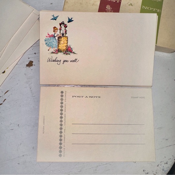 Vintage Post A Note Boxed Post Card Greeting Card Set Mid Century - Picture 13 of 14